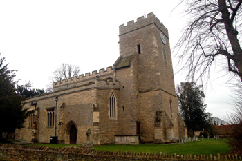 The church from the north-west February 2011